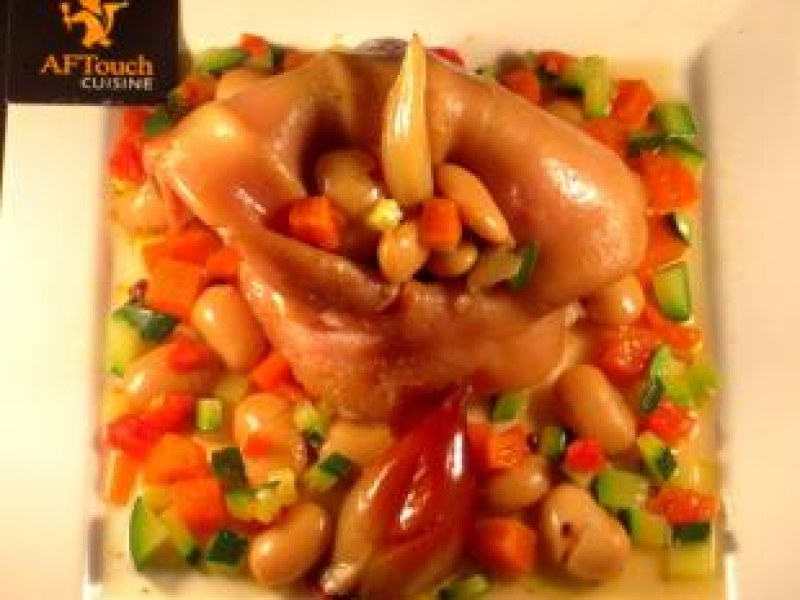Recette Oreilles de porc confites - Chef Patrick Asfaux
