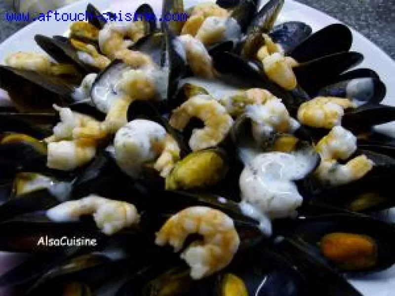 Recette Rope Mussels, Garlic and Parsley Shrimp - Chef Patrick Asfaux