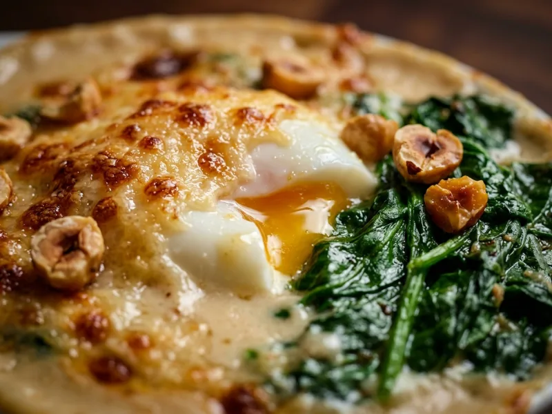 Oeufs mollets à la florentine