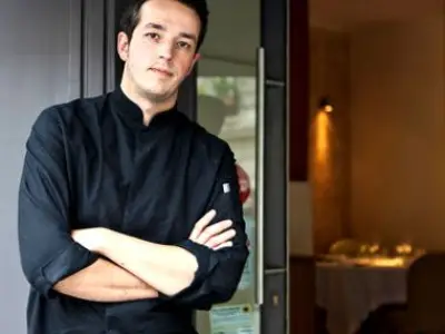 The Winning Trio of Girls and Their Coach Sylvain Sendra