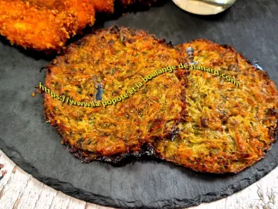 Recette Galettes de pommes de terre aux deux fromages
