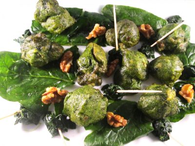 Recette Acras aux épinards du chef Raymond Rambinaising