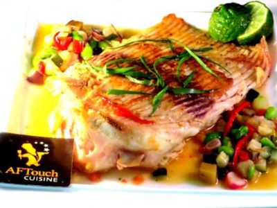 Recette Aile de raie bouclée rôtie effluves de Combava