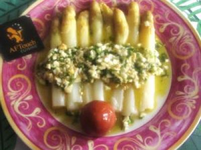Recette Asperges violettes vinaigrette gaullienne