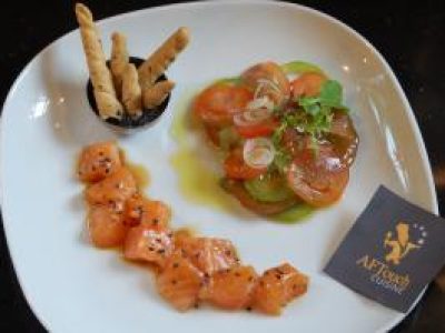 Recette Tartare de saumon frais au sésame