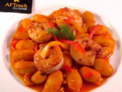 Recette Haricots de Soissons et Gambas planchées