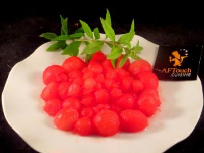 Recette Billes gourmandes de pastèque