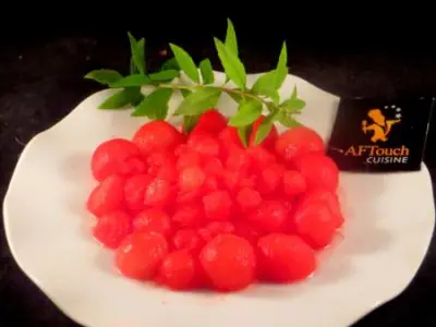 Recette Billes gourmandes de pastèque