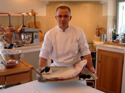 Recette Blanc de loup rôti aux aubergines