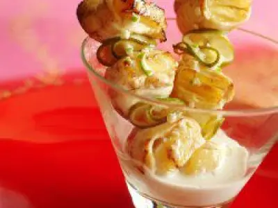 Recette Brochettes de poulet thaïlandaise