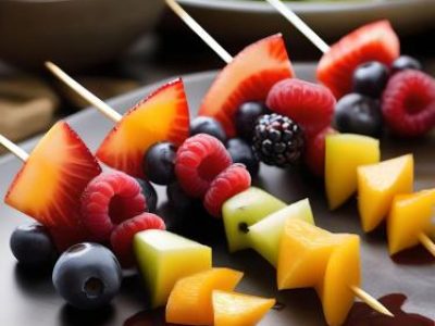 Recette Brochettes de fruits à la plancha