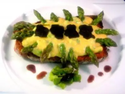Recette Brouillade d'oeufs asperges vertes et truffes