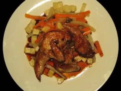 Recette Cailles laquées