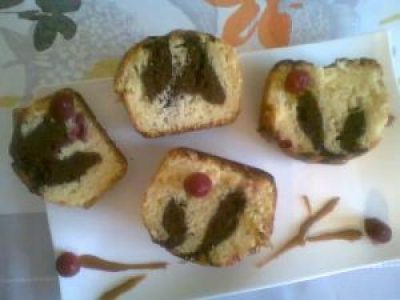 Recette Cake à la framboise et au chocolat caramel