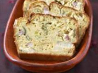 Recette Cake aux poireaux et lardons