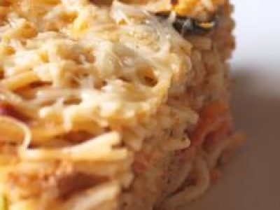 Recette Cake spaghettis à l'italienne