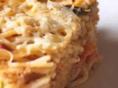 Recette Cake spaghettis à l'italienne