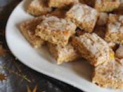 Recette Carrés de pain d'épices aux  amandes