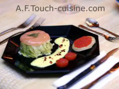 Recette Charlotte de poireaux et saumon fumé