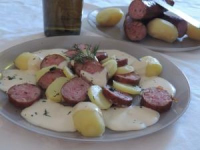 Recette Charlottes pochées montbéliardaises au munster.