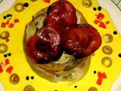 Recette Chartreuse de saumon frais et poireaux