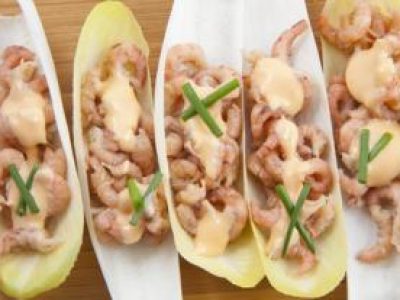 Recette Chicons aux crevettes grises