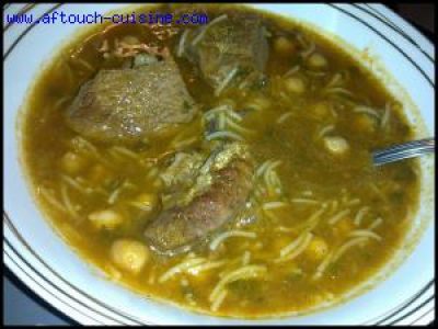 Recette Chorba aux Vermicelles