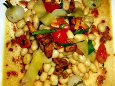 Recette Cocos de Paimpol et  girolles