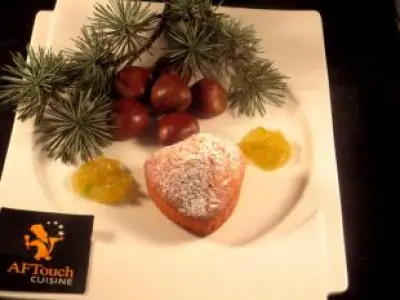 Recette Coeur de madeleine à la châtaigne