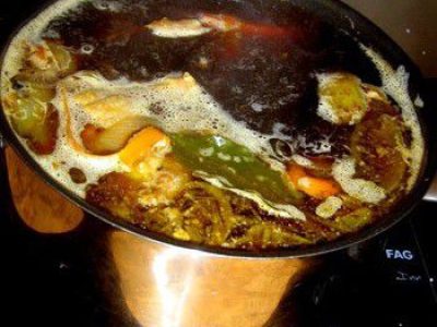 Recette Consommé de volaille rôtie