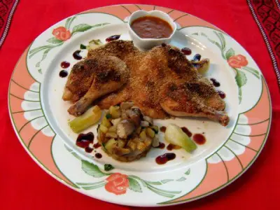 Recette Coquelet à la crapaudine