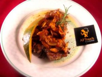 Recette Cote de  veau a la cantalou