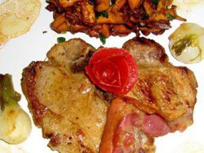 Recette Côte de veau aux girolles