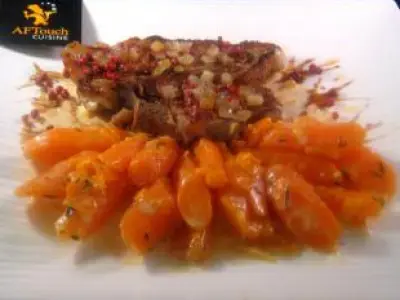 Recette Côte de veau poêlée a la Mentonnaise