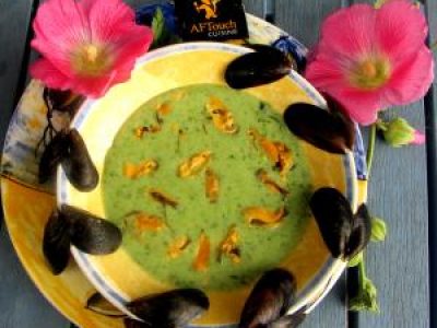 Recette Crème de bouchot persil simple et trémières