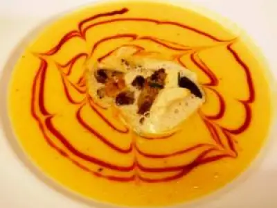 Recette Crème de carottes et foie gras poêlé