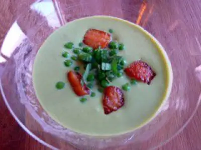 Recette Crème de petits pois