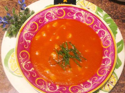 Recette Crème glacée de tomates et basilic thaï