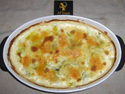 Recette Crémeuse de concombres et saumon frais