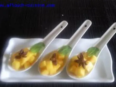 Recette Cuillères de mangue et badiane