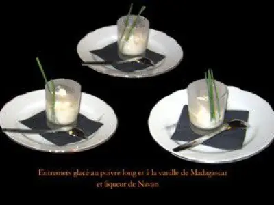 Recette Entremets glacé au poivre long et à la vanille