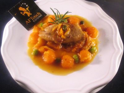 Recette Escalope de foie gras de canard et clémentines