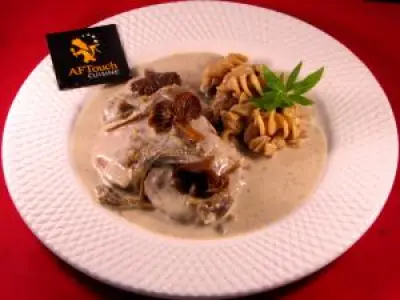 Recette Escalopines de langue de veau aux chanterelles
