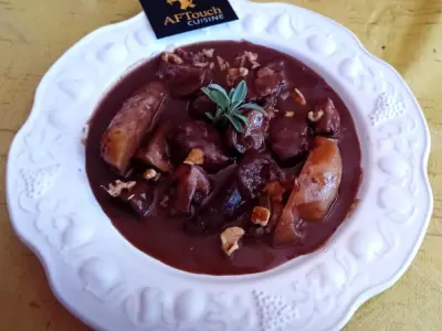 Recette Estouffat de porc noir cassis et céleri