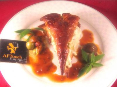 Recette Feuilleté de crème de poireau sauternes et roquefort