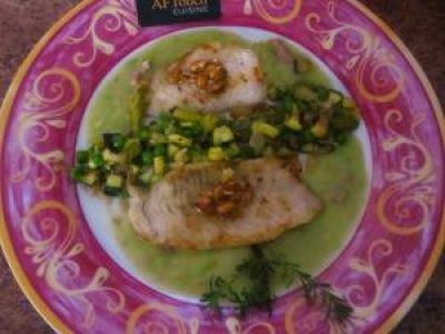 Recette Filets de barbue a la printanière