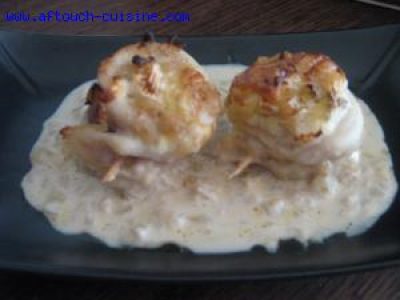 Recette Filets de sole farcis au Bresse Bleu