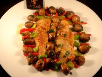 Recette Filets de st pierre rotis et champignons de paille