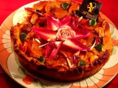 Recette Flamiche st jacques maroilles et carmine