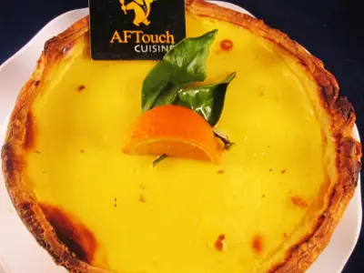 Recette Flan pâtissier aux clémentines confites